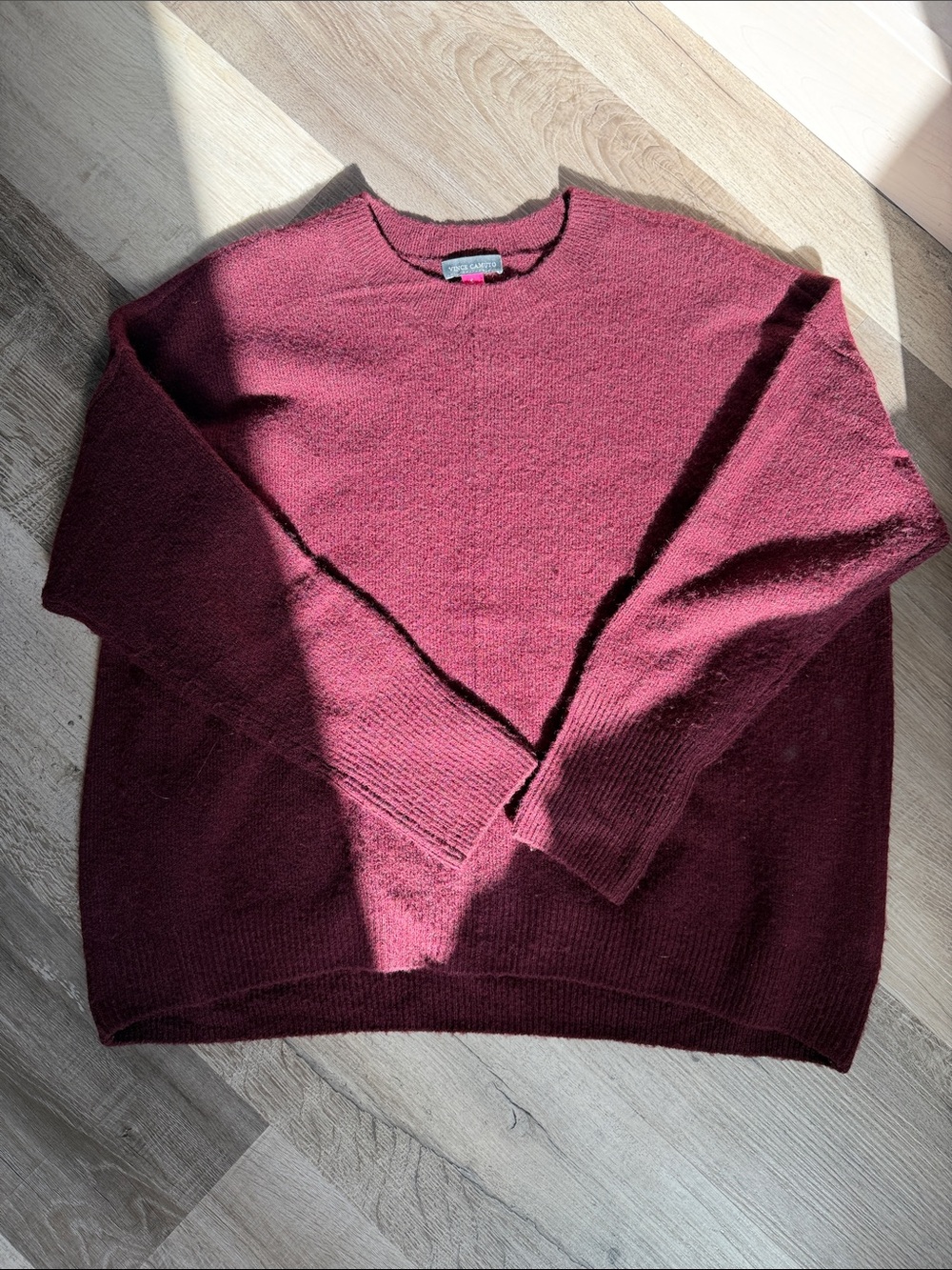 Women’s Crewneck Sweater in Deep Burgundy